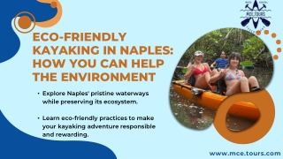 Eco-Friendly Kayaking in Naples How You Can Help the Environment