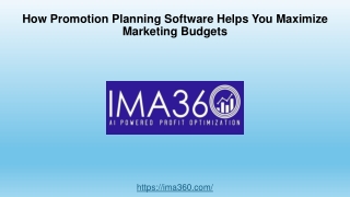 How Promotion Planning Software Helps You Maximize Marketing Budgets