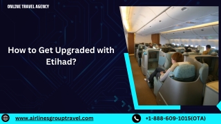 How to Get Upgraded with Etihad