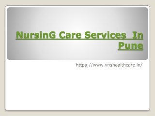 Nursing Care services in Pune.