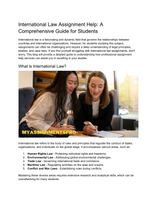 International Law Assignment Help_ A Comprehensive Guide for Students