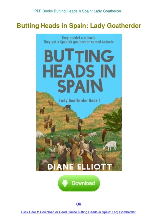 PDF Books Butting Heads in Spain Lady Goatherder