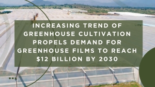 Demand for Greenhouse Films to Reach $12 billion by 2030