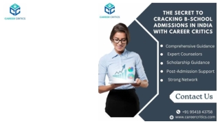 The Secret to Cracking B-School Admissions in India with Career Critics