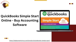 QuickBooks Simple Start Online - Buy Accounting Software