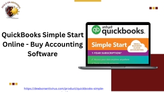 QuickBooks Simple Start Online - Buy Accounting Software