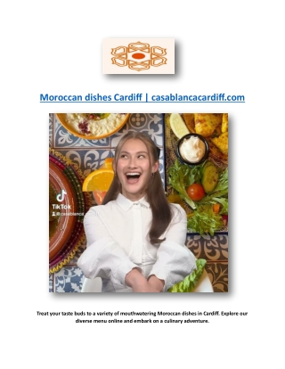 Moroccan dishes Cardiff | casablancacardiff.com