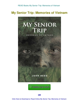READ Books My Senior Trip Memories of Vietnam