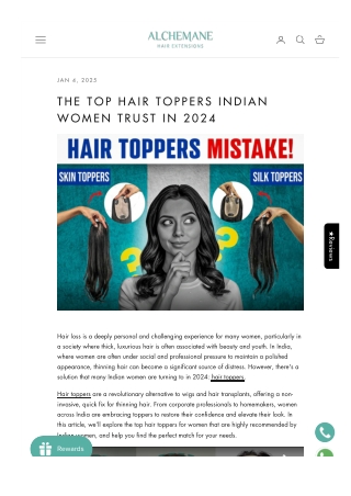 The Top Hair Toppers Indian Women Trust in 2024