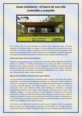 Casas modulares