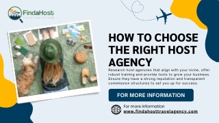 How to Choose the Right Host Agency for Your Travel Business