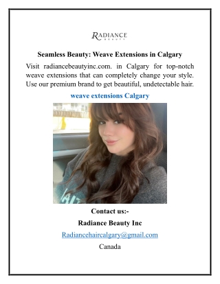 Seamless Beauty Weave Extensions in Calgary