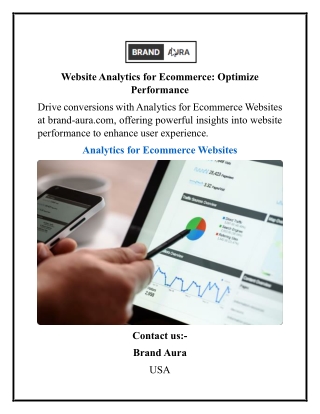 Website Analytics for Ecommerce Optimize Performance