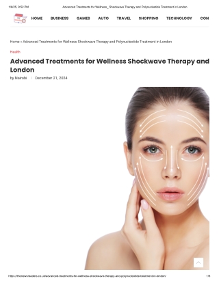 Advanced Treatments for Wellness Shockwave Therapy and Polynucleotide Treatment