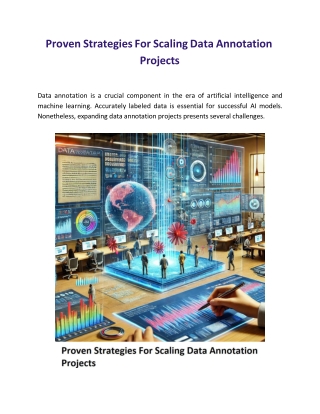 Proven Strategies For Scaling Data Annotation Projects