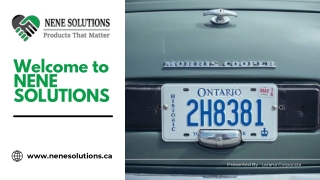 Nova Scotia Tailored Plates - Nene Solutions