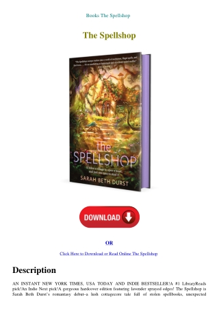 Books The Spellshop