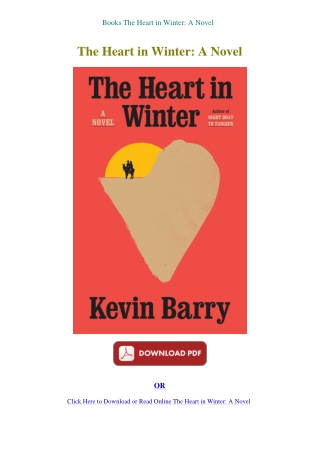 Books The Heart in Winter A Novel