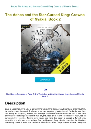 Books The Ashes and the Star-Cursed King Crowns of Nyaxia  Book 2