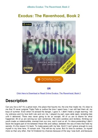 eBooks Exodus The Ravenhood  Book 2