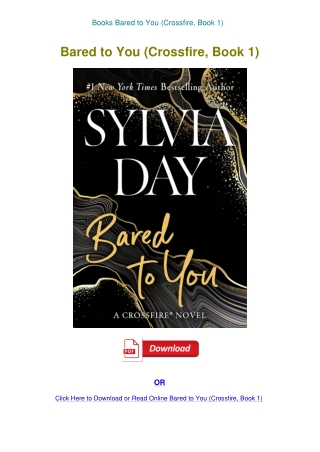 Books Bared to You (Crossfire  Book 1)