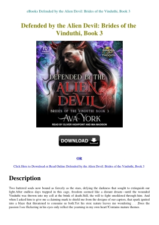 eBooks Defended by the Alien Devil Brides of the Vinduthi  Book 3