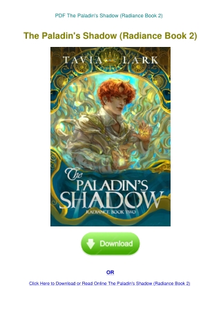 PDF The Paladin's Shadow (Radiance Book 2)