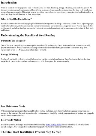 Your Complete Guide to Steel Roof Installation Process