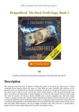 PDF Dragonfired The Dark Profit Saga  Book 3