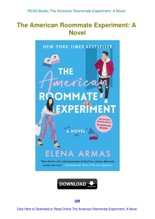 READ Books The American Roommate Experiment A Novel