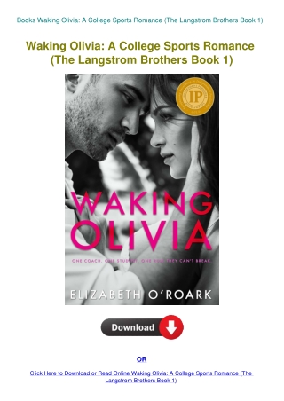 Books Waking Olivia A College Sports Romance (The Langstrom Brothers Book 1)