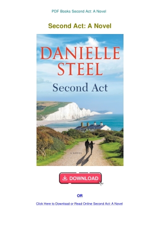 PDF Books Second Act A Novel