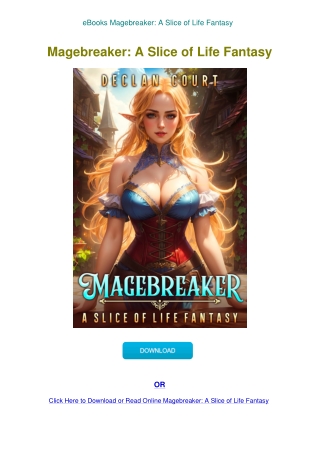 eBooks Magebreaker A Slice of Life Fantasy