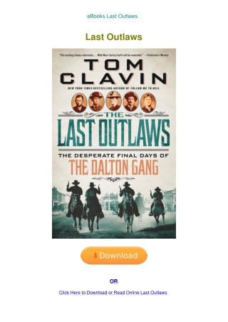 eBooks Last Outlaws