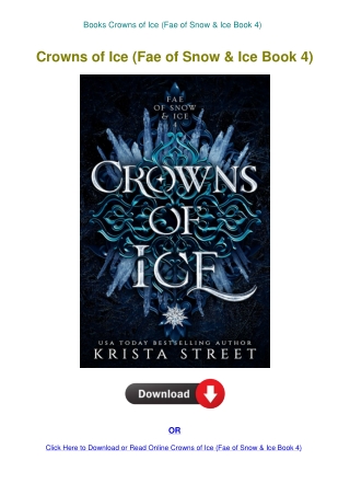 Books Crowns of Ice (Fae of Snow & Ice Book 4)