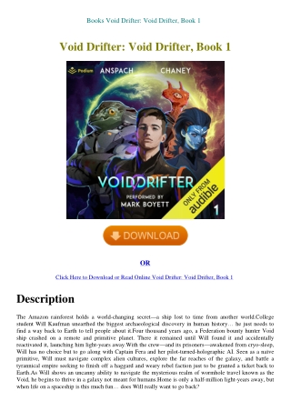 Books Void Drifter Void Drifter  Book 1