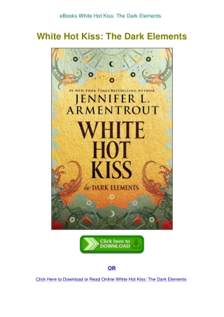 eBooks White Hot Kiss The Dark Elements