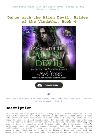 READ Books Dance with the Alien Devil Brides of the Vinduthi  Book 4