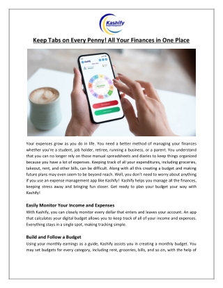 Lujy Tech LLC - Keep Tabs on Every Penny! All Your Finances in One Place