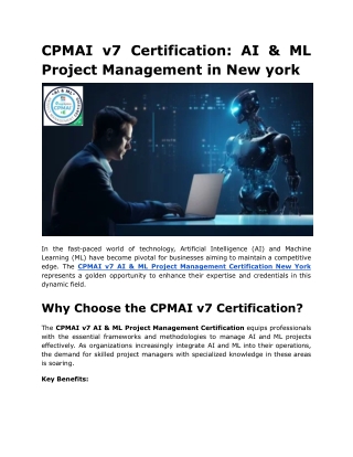 CPMAI v7 Certification_ AI & ML Project Management in New york