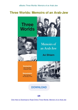 eBooks Three Worlds Memoirs of an Arab-Jew