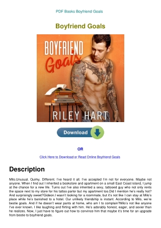 PDF Books Boyfriend Goals  