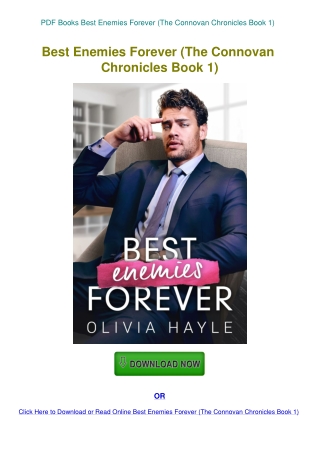 PDF Books Best Enemies Forever (The Connovan Chronicles Book 1)  