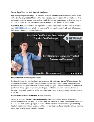 Ace the CompTIA A
