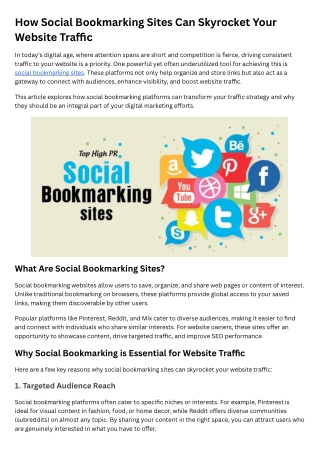 social bookmarking sites