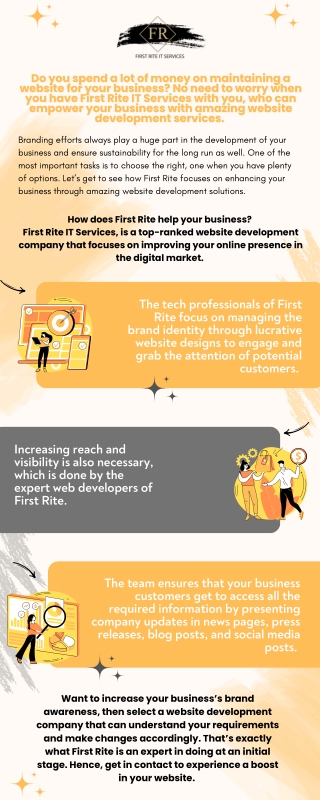 The Best Website Development Company-First Rite