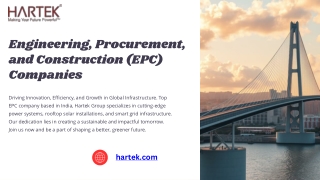 Engineering, Procurement, and Construction (EPC) Companies