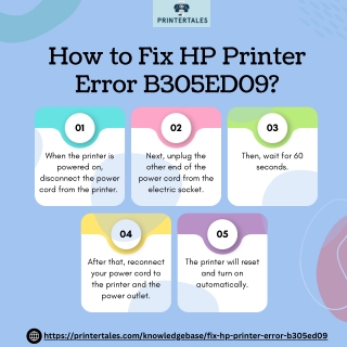 How to Fix HP Printer Error B305ED09