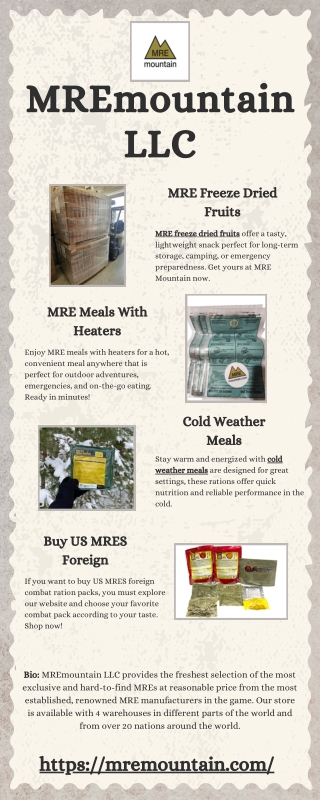 MRE Freeze Dried Fruits