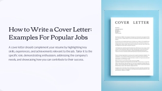 How to Write a Cover Letter Examples For Popular Jobs